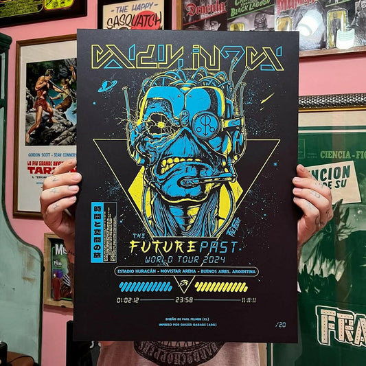 IRON MAIDEN Future Past Tour Print - Paul Felmer
