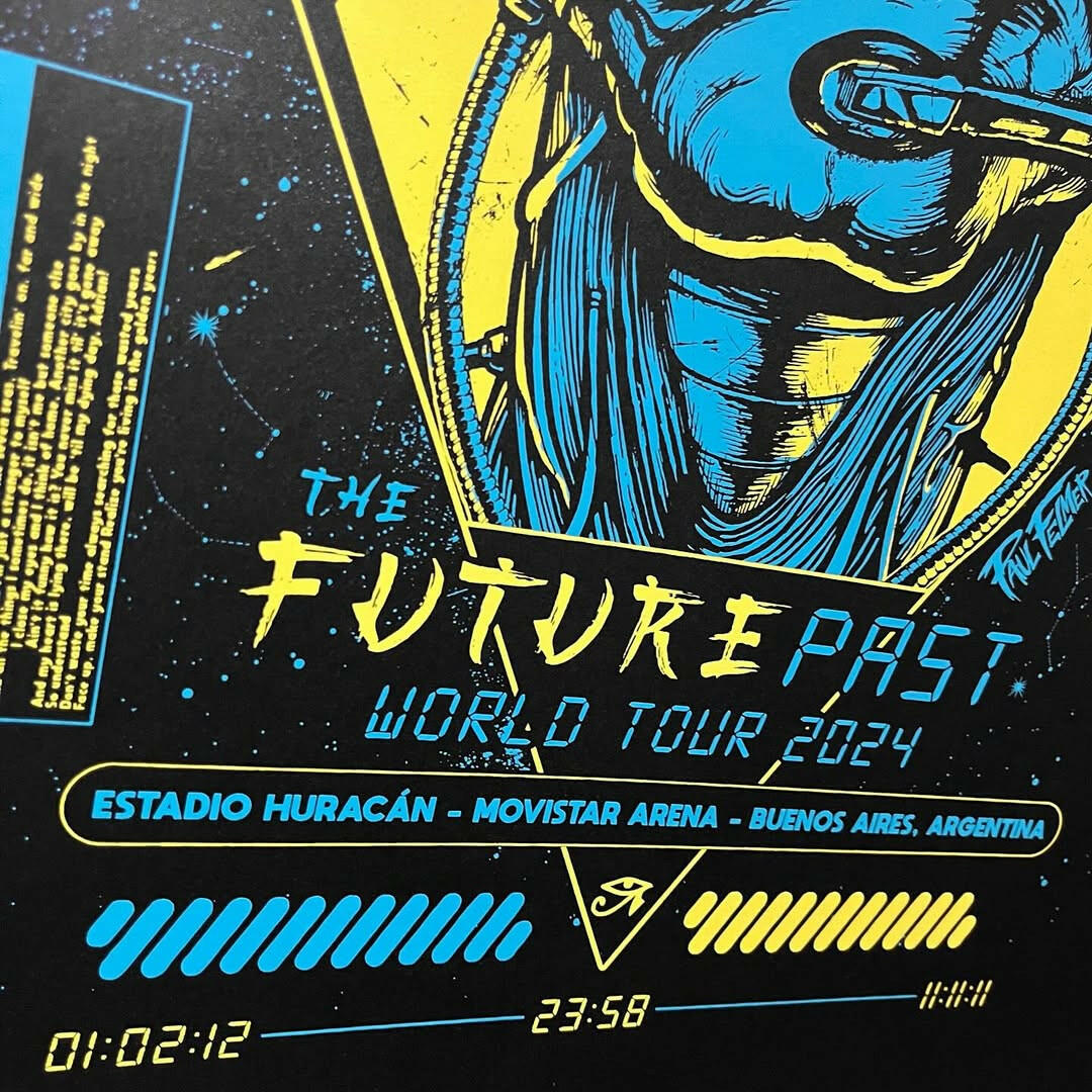 IRON MAIDEN Future Past Tour Print - Paul Felmer