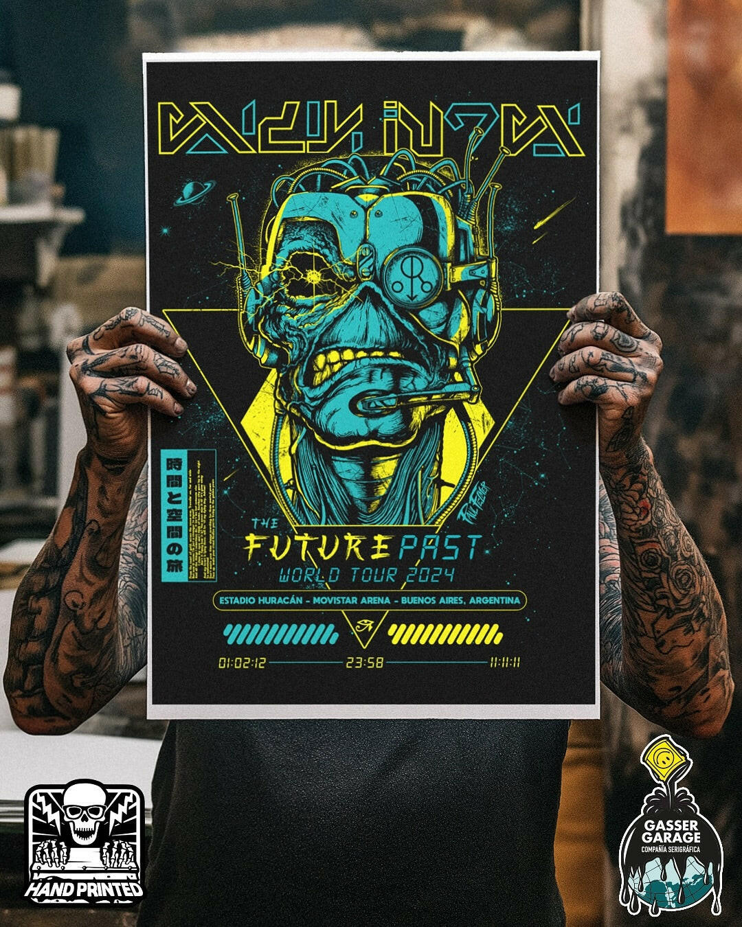 IRON MAIDEN Future Past Tour Print - Paul Felmer