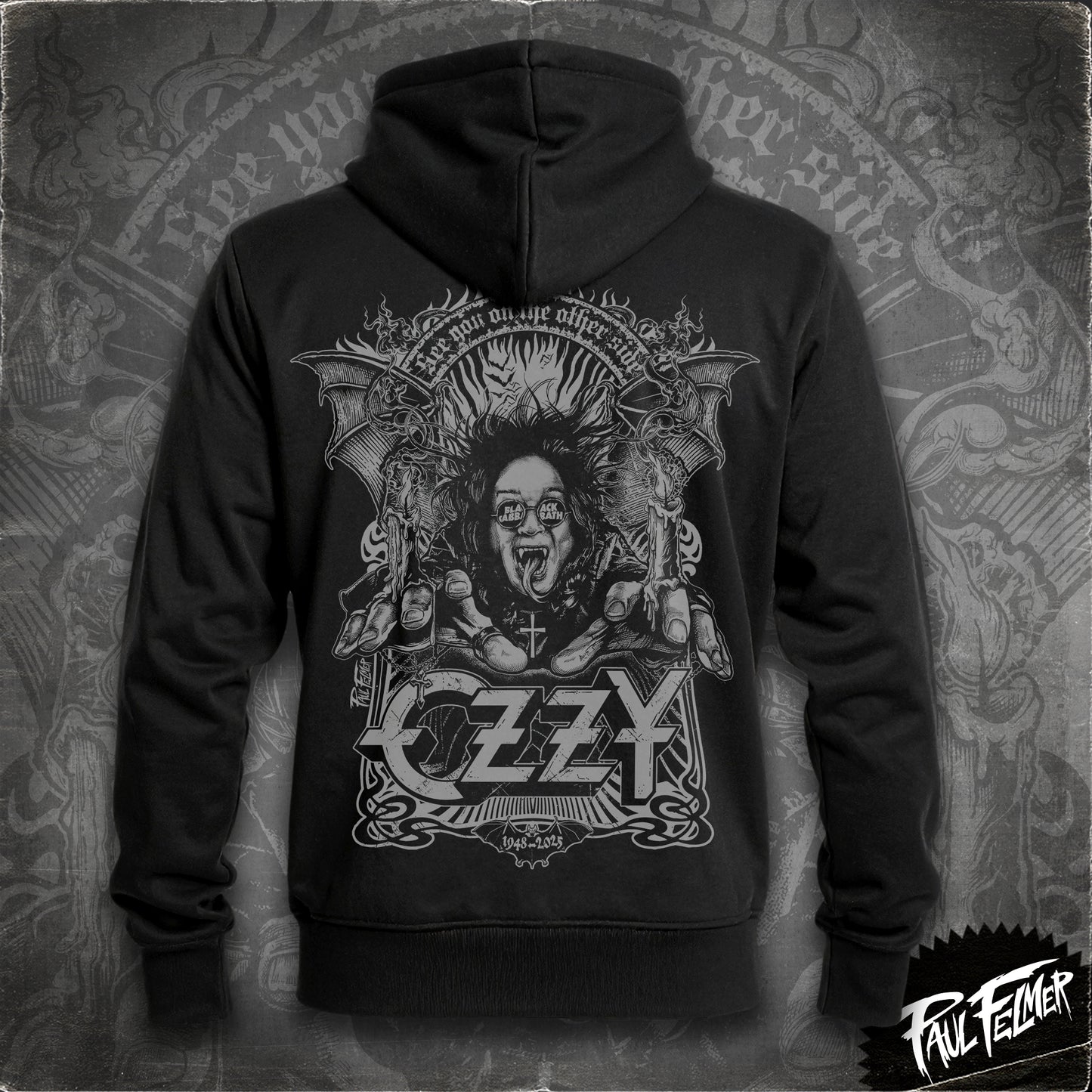 OZZY - Polerón Hoodie Gray Edition