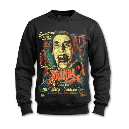 Polerón polo HORROR OF DRACULA fondo blanco — Paul Felmer Chile