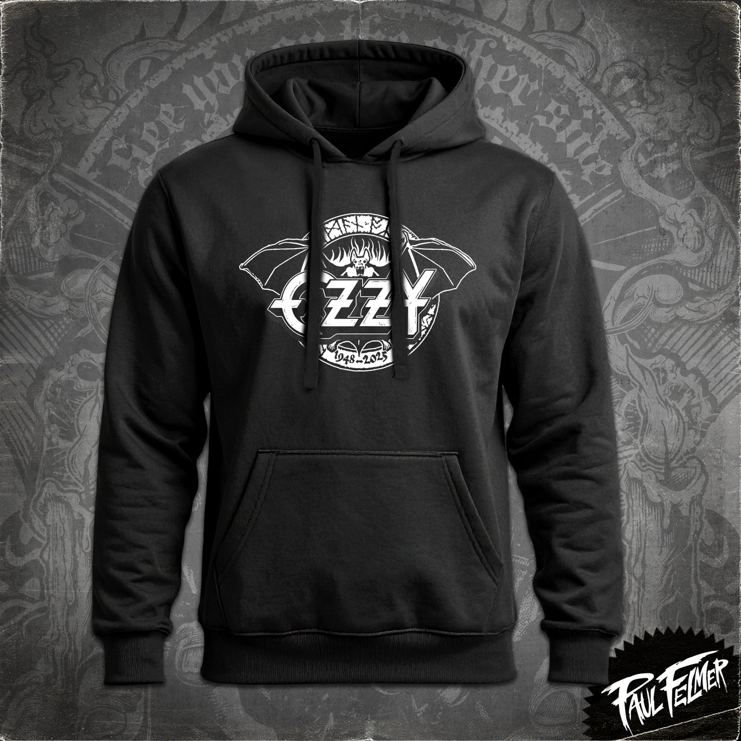 OZZY - Polerón Hoodie, White Line