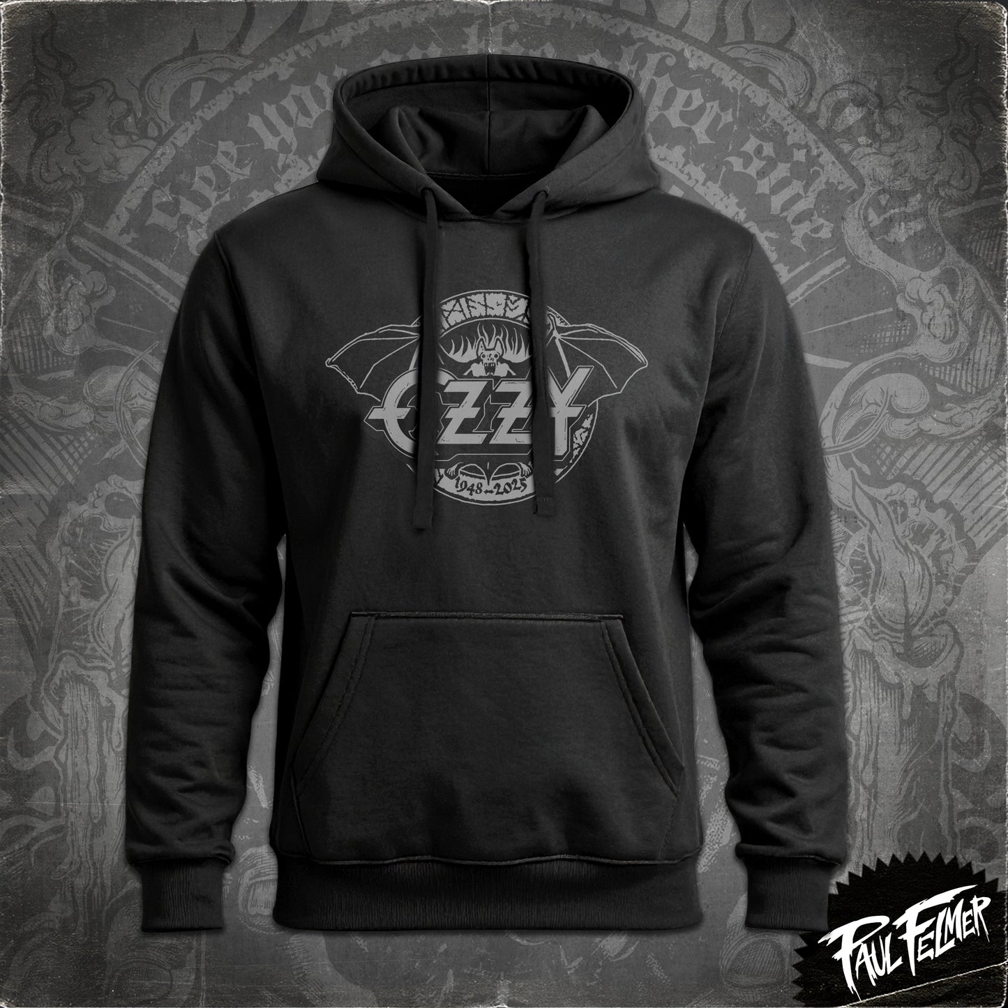 OZZY - Polerón Hoodie Gray Edition
