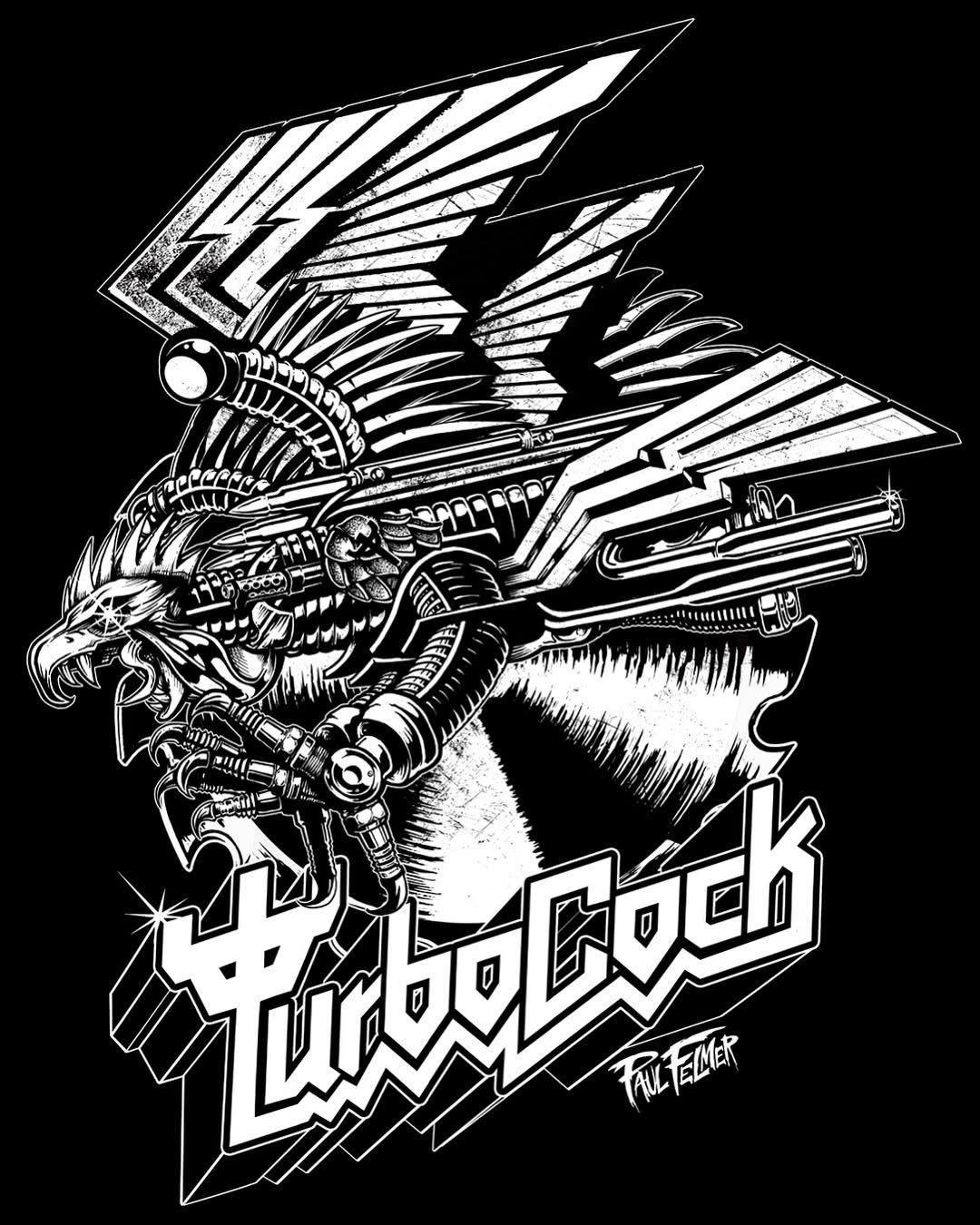 TURBO COCK Print
