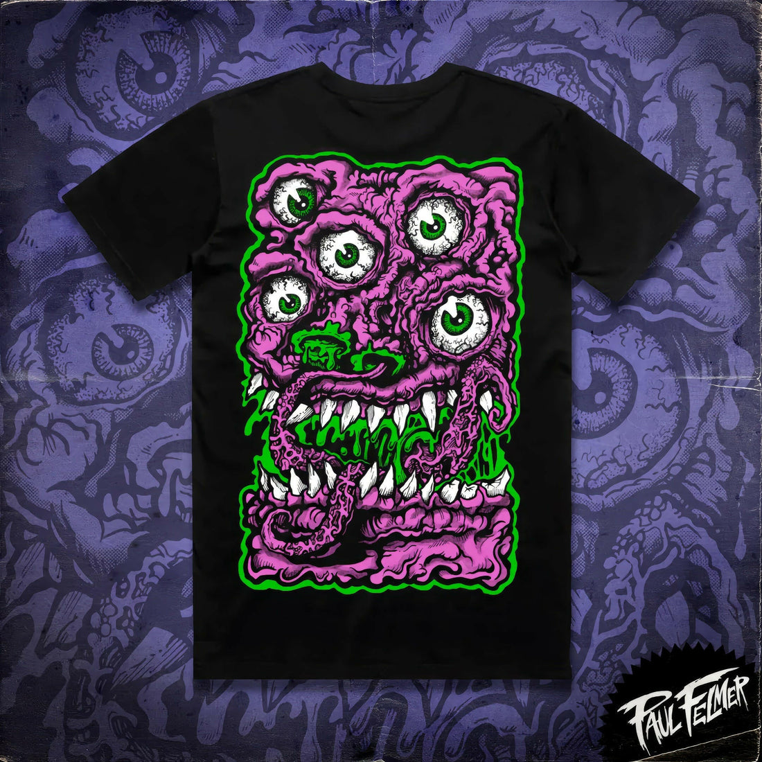 Polera 5 Ojos — Paul Felmer, serigrafía artesanal