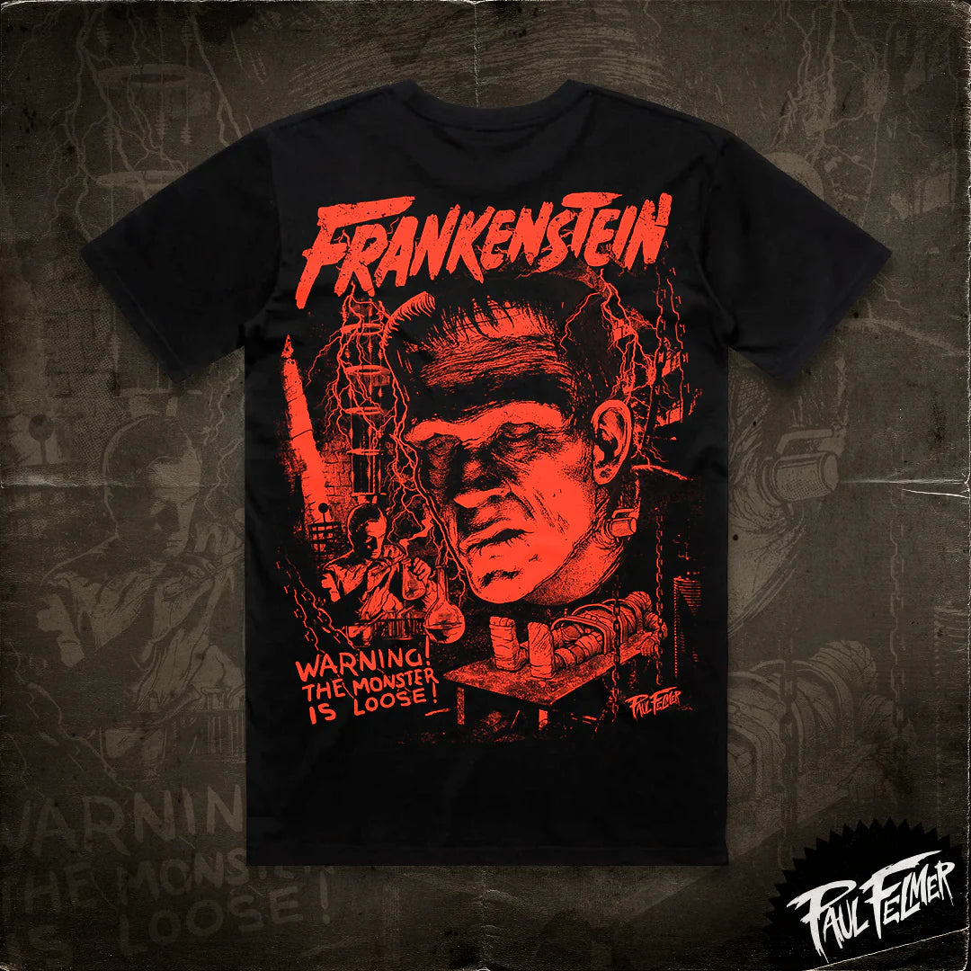 Polera Frankenstein — Paul Felmer, serigrafía artesanal