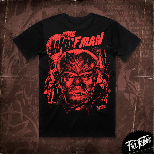 Polera The Wolfman — Paul Felmer, serigrafía artesanal