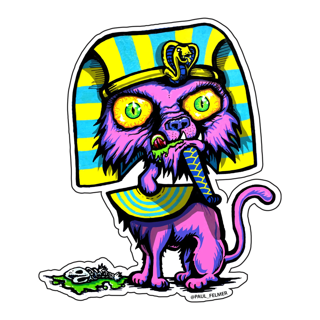 Sticker Gato Egipcio — Paul Felmer