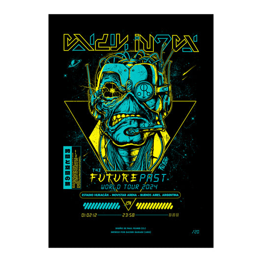 IRON MAIDEN Future Past Tour Print - Paul Felmer