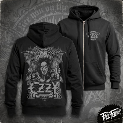 OZZY - Polerón Hoodie Zipper, Gray Edition