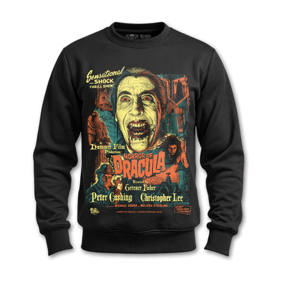 Polerón polo HORROR OF DRACULA fondo blanco — Paul Felmer Chile