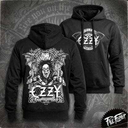 OZZY - Polerón Hoodie, White Line