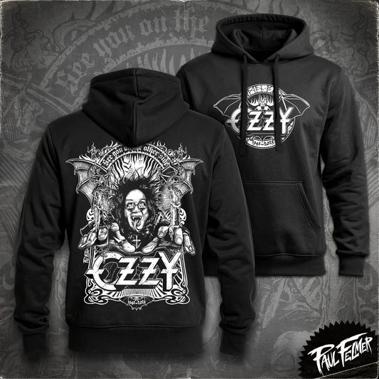 OZZY - Polerón Hoodie, White Line