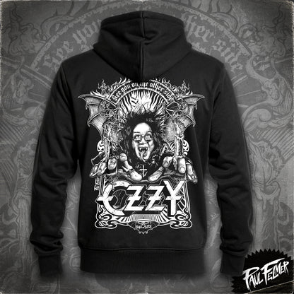 OZZY - Polerón Hoodie Zipper, White Line