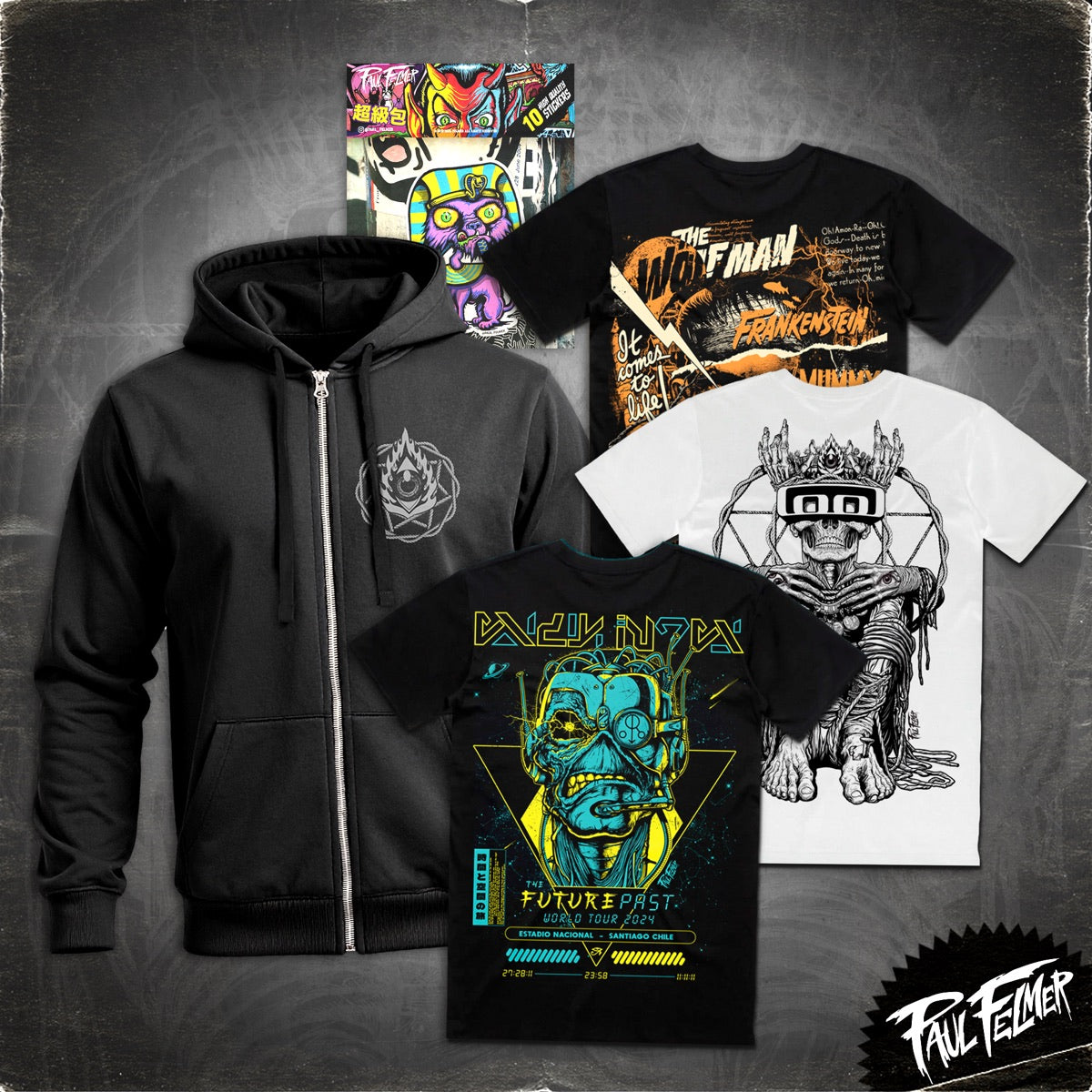 El Pack Medusa: polerón, polera y pack de stickers