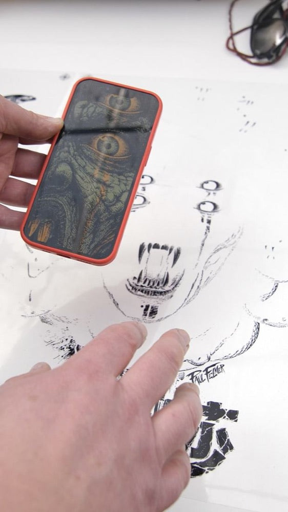 Los fotolitos — proceso real de serigrafía